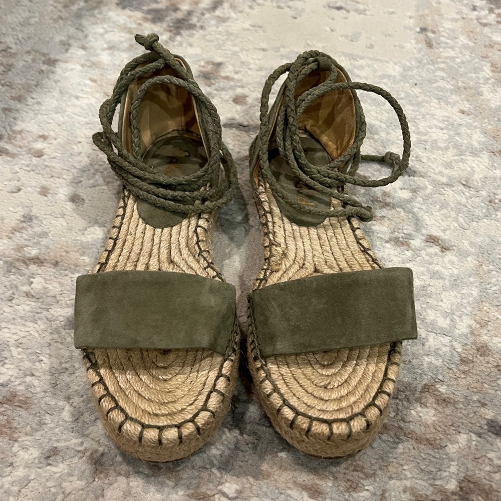 Splendid Platform Espadrilles W6.5